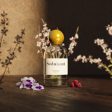 A fragrance brought from living life in the fast lane, no cares and head first in everything it does. The darkened berries and orchid tops are luminescent throughout the day or night. She breaths amber and violet even on hot days, creating an intoxicating scent for anyone to feel embraced with creativity.